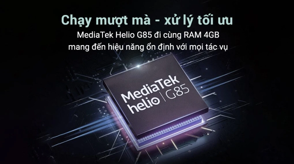 Chip MediaTek Helio G85 trên OPPO A18, mang lại hiệu năng mượt mà cho các tác vụ cơ bản.