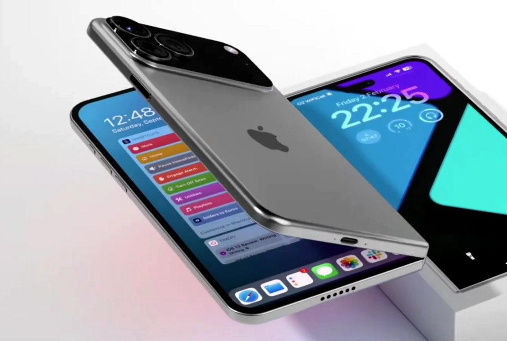 Concept iPhone màn hình gập, mở ra trải nghiệm đa nhiệm.