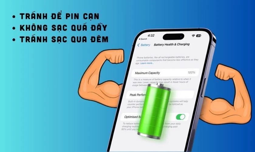 Kiểm tra pin là bí quyết kéo dài tuổi thọ pin điện thoại