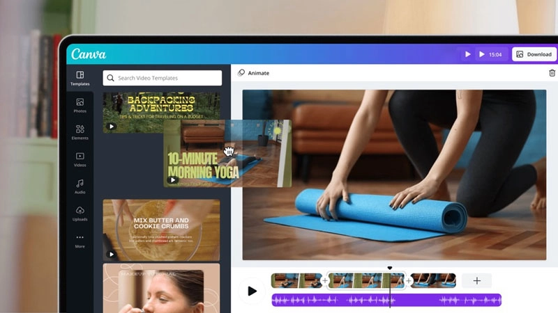 Tạo video marketing chuyên nghiệp trên Canva Video Editor