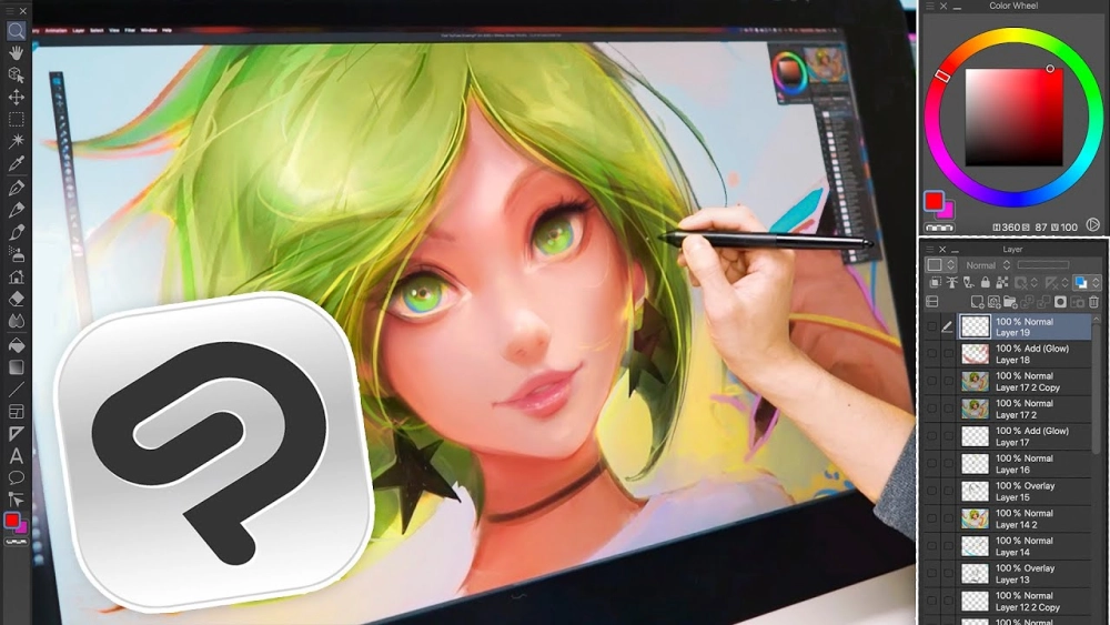  Vẽ mượt mà, quản lý dễ dàng trên Clip Studio Pain