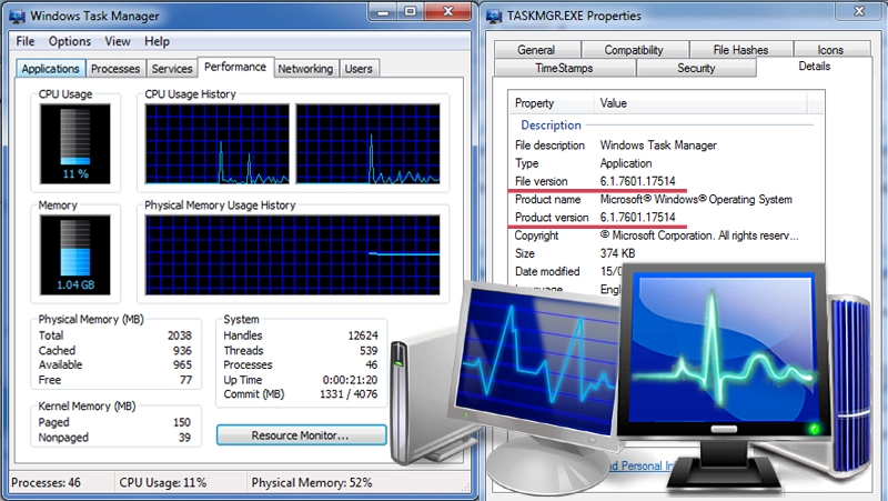 Màn hình Task Manager hiển thị các tiến trình đang chạ