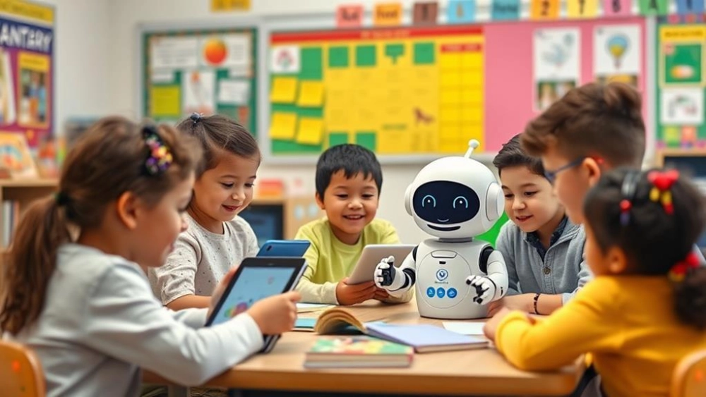 AI và con người hỗ trợ học sinh qua các ứng dụng học tập cá nhân hóa