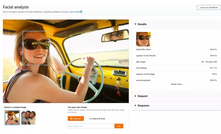 Amazon Rekognition phân tích hình ảnh để nhận diện đối tượng và văn bản 