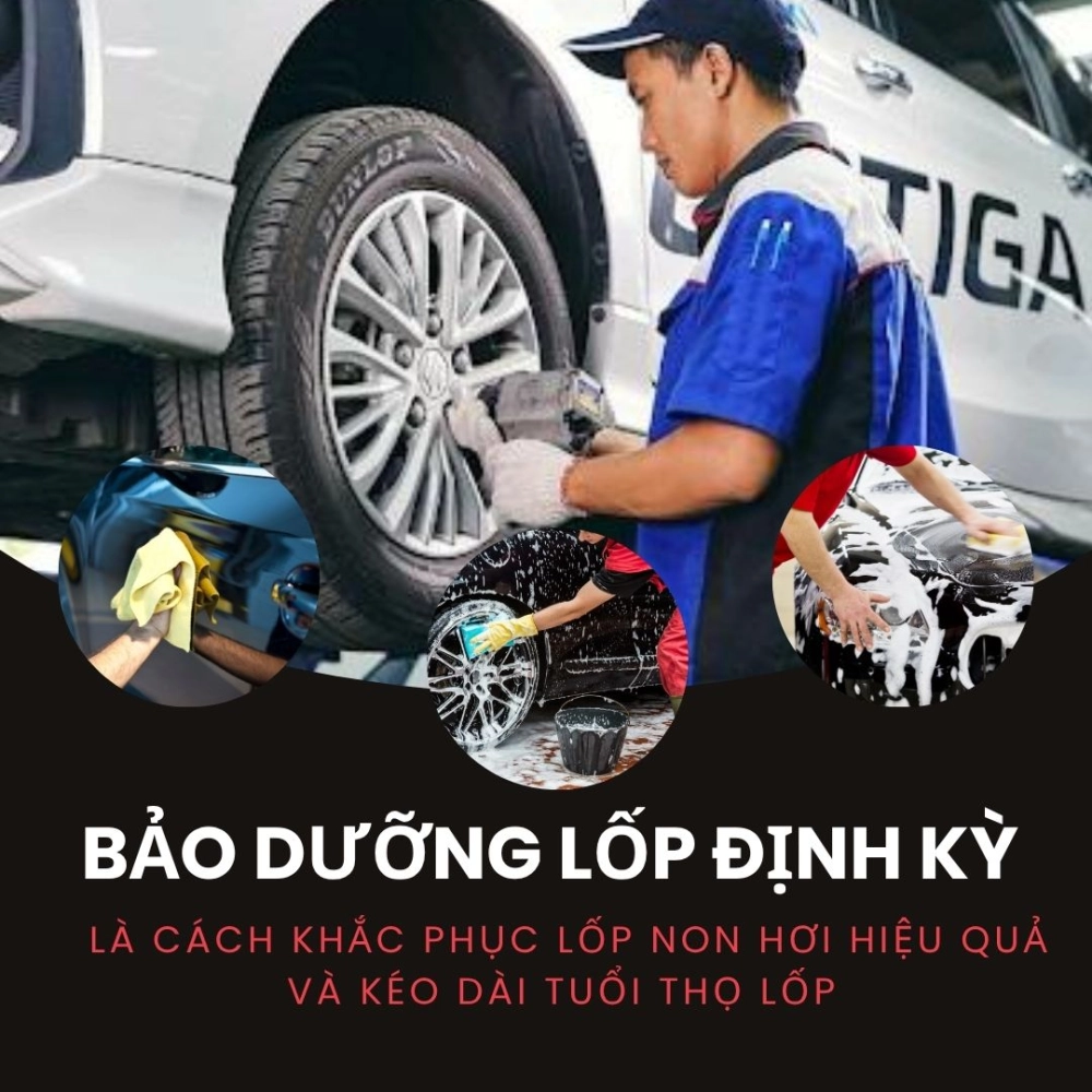 Bảo dưỡng lốp định kỳ là cách khắc phục lốp non hơi hiệu quả và kéo dài tuổi thọ lốp