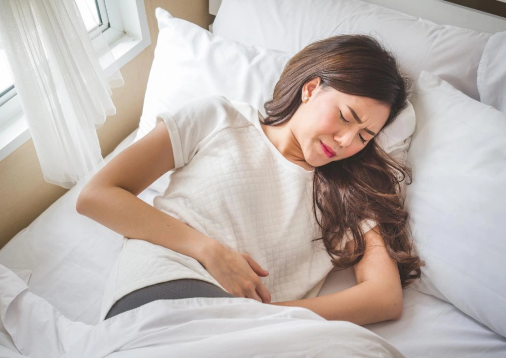 Cảm giác đau bụng kinh.