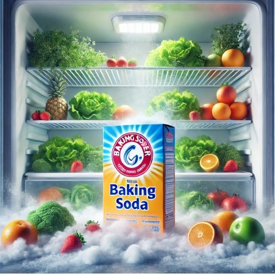 Đặt baking soda trong tủ lạnh giúp thực phẩm luôn tươi ngon