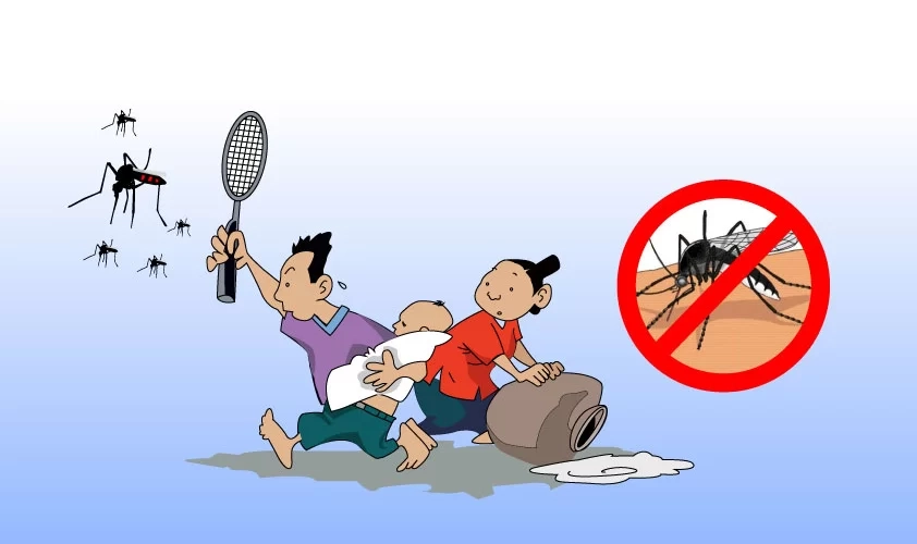 Dọn dẹp các vật dụng chứa nước đọng bí quyết diệt muỗi toàn diện.
