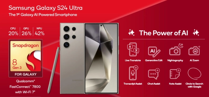 Hiệu năng Snapdragon 8 Gen 3 for Galaxy xử lý mượt mà mọi tác vụ nặng