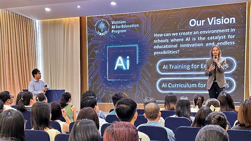 Hội thảo về chính sách AI trong một tổ chức quốc tế.