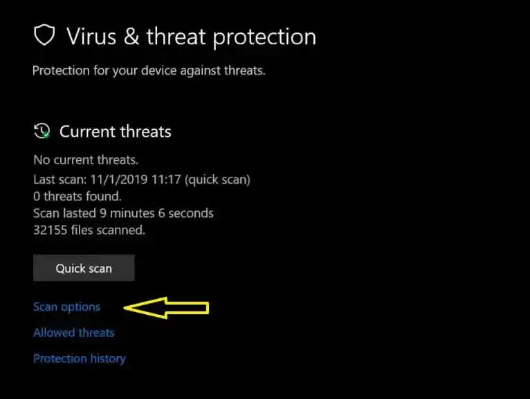 Hướng dẫn quét virus bằng Windows Defender.