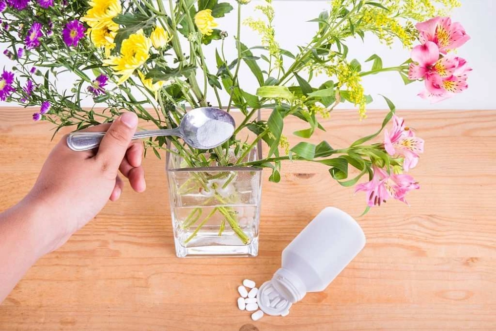 Mẹo giữ hoa tươi lâu bằng aspirin.