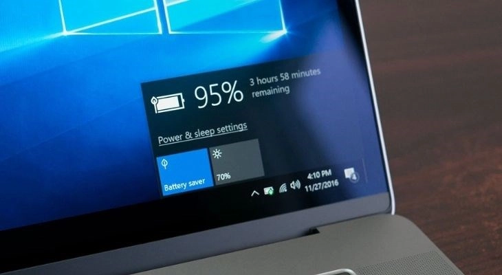 Phần trăm pin giảm nhanh chóng là dấu hiệu laptop chai pin dễ nhận biết nhất