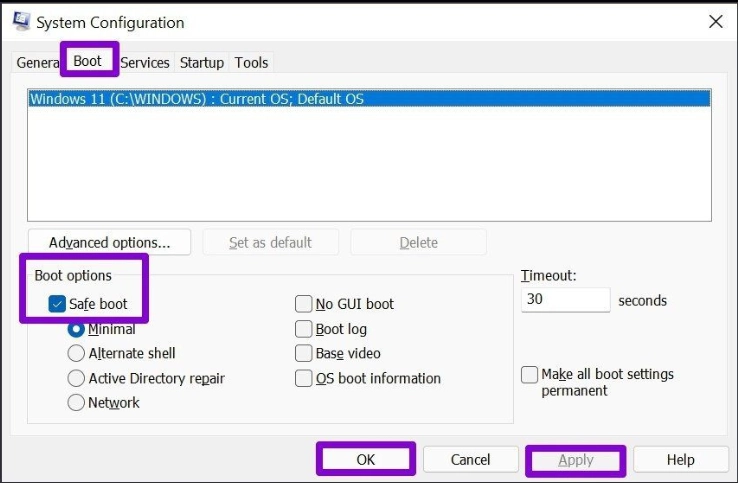 Thoát safe mode chỉ bằng một thao tác khởi động lại đơn giản.