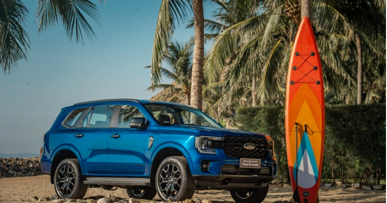Hệ thống treo thích ứng Ford Everest với công nghệ hiện đại.