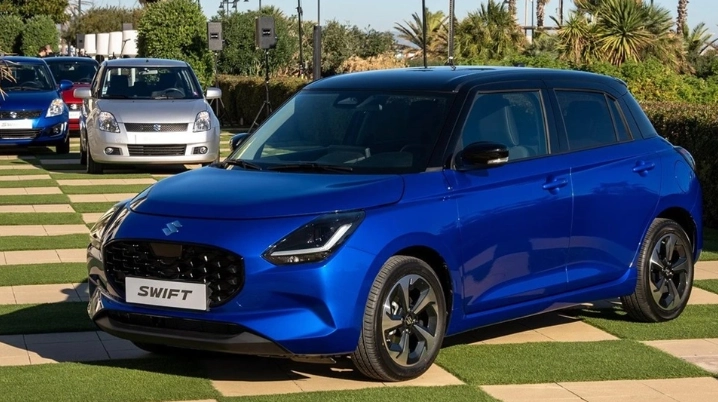 Suzuki Swift với động cơ 1.2L tiết kiệm nhiên liệu.