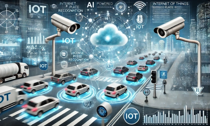 Xe thông minh kết nối 5G với cảm biến IoT và AI.