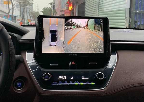 Công nghệ an toàn xe độ với camera 360 độ trên Corolla Cross.
