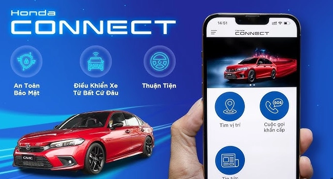  Công nghệ Honda CONNECT được thiết kế thông minh, hiện đại.