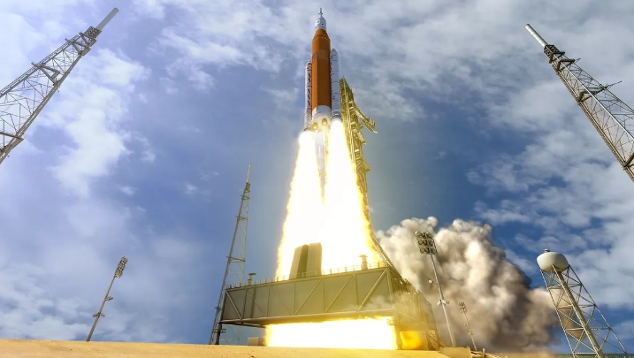 Hệ thống SLS đưa Orion tới quỹ đạo Mặt Trăng cho Artemis III.