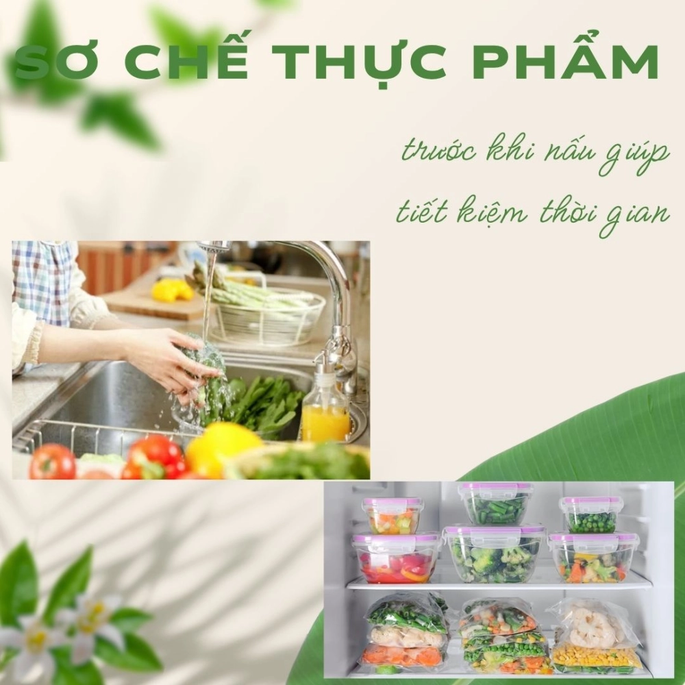 Sơ chế thực phẩm trước khi nấu giúp tiết kiệm thời gian