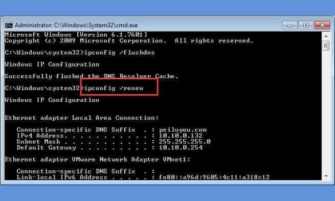 Sử dụng Command Prompt để xử lý khi laptop không vào được WiFi