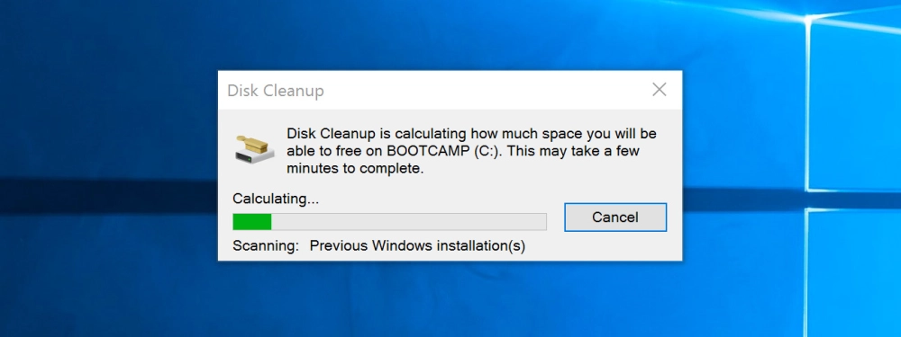 Sử dụng Disk Cleanup dọn dẹp file rác khắc phục ổ đĩa chạy chậm