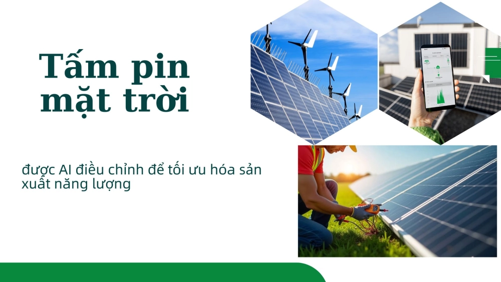 Tấm pin mặt trời được AI điều chỉnh để tối ưu hóa sản xuất năng lượng