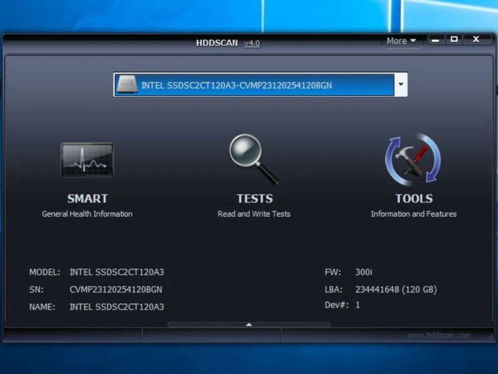 Tính năng nổi bật của HDD Scan.