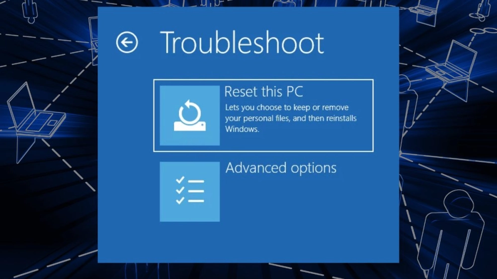 Windows Update Troubleshooter trên nền giao diện Windows