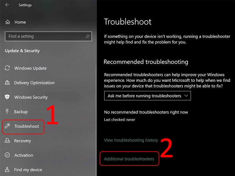 Windows Update Troubleshooter trên nền giao diện Windows