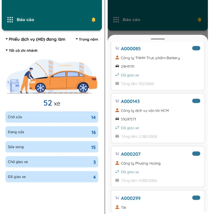 Nhận báo cáo tiêu thụ nhiên liệu từ app quản lý ô tô từ xa để tối ưu chi phí.