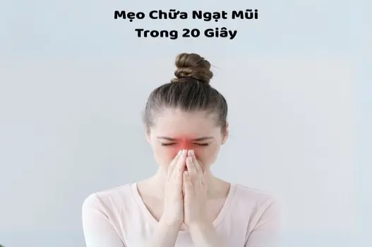 Mẹo Chữa Ngạt Mũi Trong 20 Giây