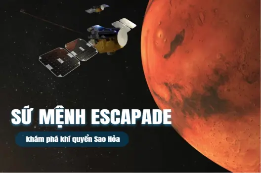 Sứ mệnh ESCAPADE khám phá khí quyển Sao Hỏa