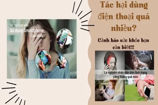 Tác hại dùng điện thoại quá nhiều?cảnh báo sức khỏe bạn cần biết!!!