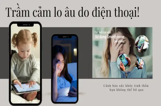 Trầm cảm lo âu do điện thoại!Cảnh báo sức khỏe tinh thần bạn không thể bỏ qua
