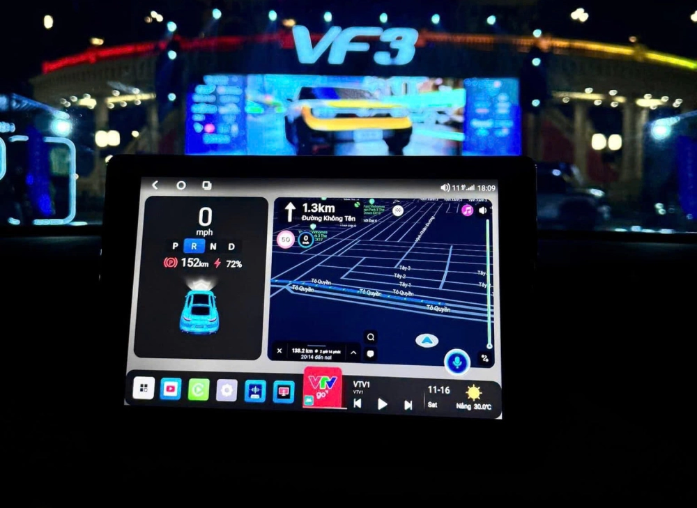  Màn hình cảm ứng 10 inch trên VinFast VF 3 tích hợp công nghệ thông minh