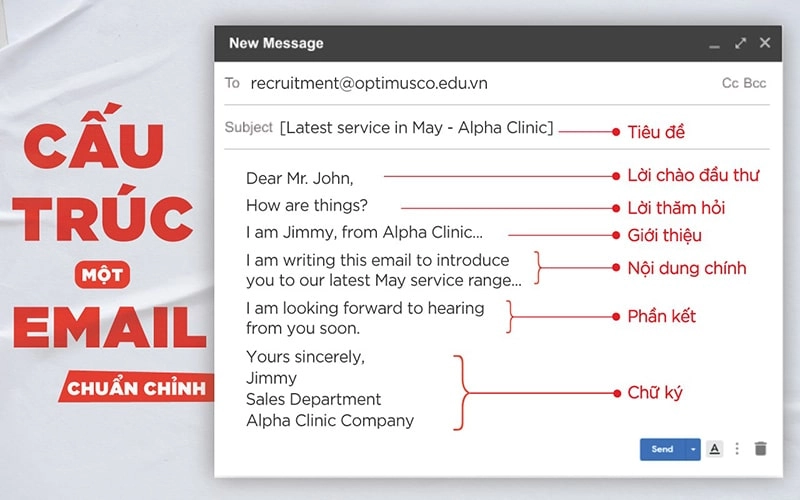 Email ngắn gọn, chuyên nghiệp giúp bạn ghi điểm trong công việc