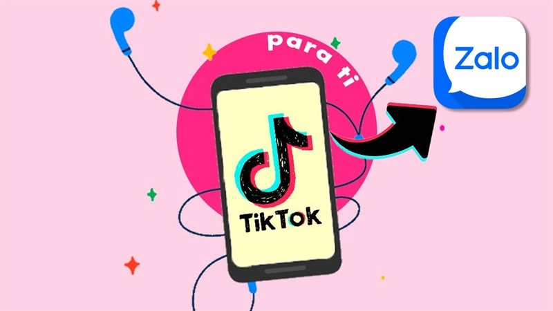  chia sẻ video với các biểu tượng Zalo, YouTube, TikTok.