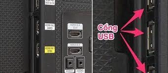 Cổng USB trên TV hiện đại hỗ trợ sạc điện thoại nhanh chóng