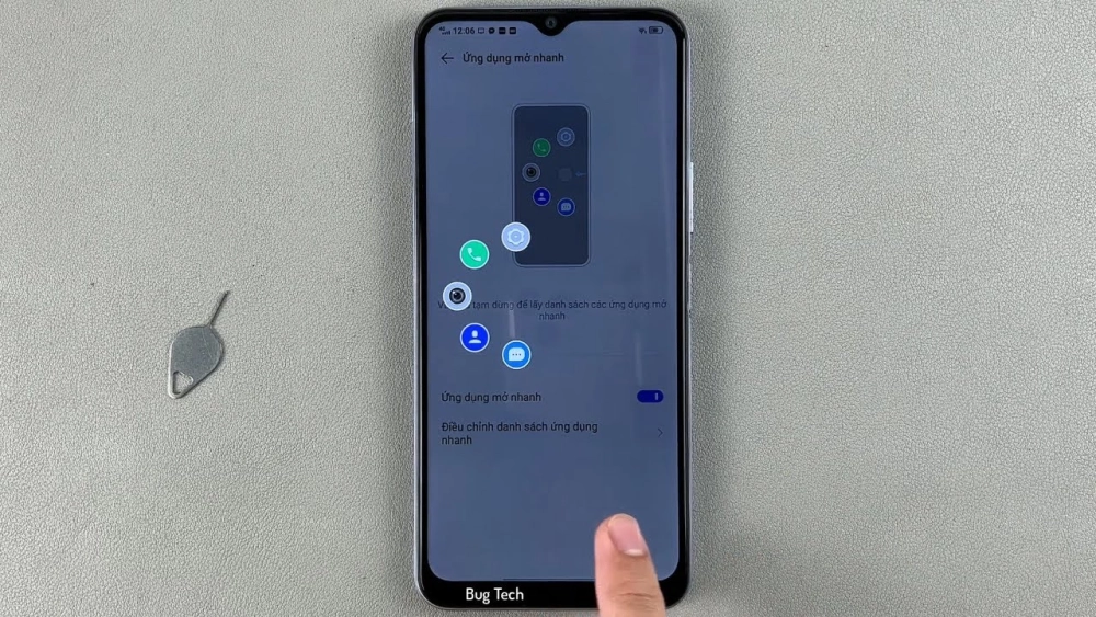 Cử chỉ vuốt để mở camera nhanh trên Android