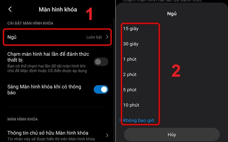Màn hình thiết lập Quy tắc tự động với tùy chọn "Trong những giờ này" được bật