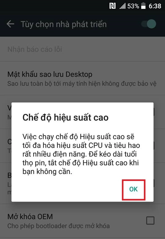 Chế độ giúp phát huy tối đa sức mạnh của máy giúp bạn "chiến" được những game và ứng dụng đòi hỏi mức đồ hoạ cao