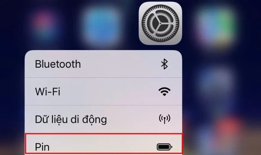 Màn hình cài đặt Wi-Fi (Chế độ tiết kiệm pin).