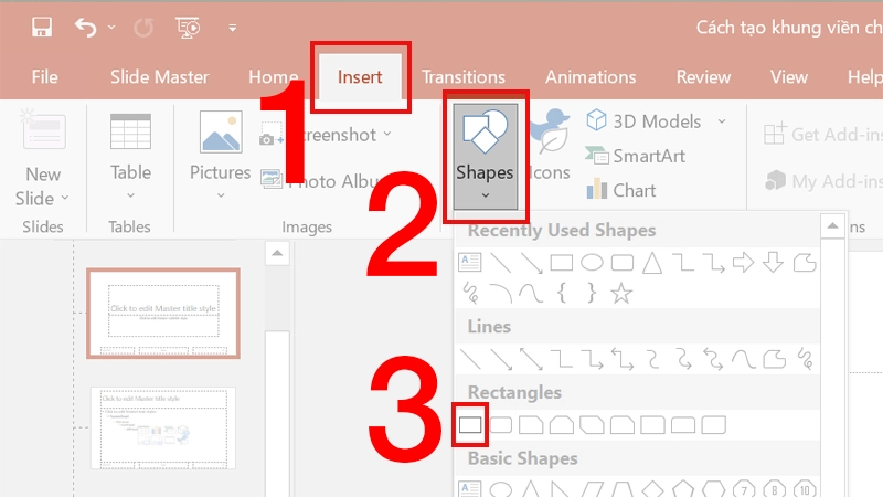 Kết hợp nhiều shape (hình tròn, đường chéo) để tạo hiệu ứng