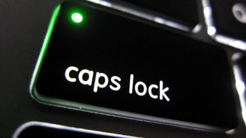 Bật phím Caps Lock trước khi gõ văn bản