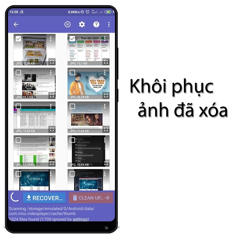 Tìm, khôi phục lại ảnh đã bị xóa trên điện thoại, Zalo, Facebook,...