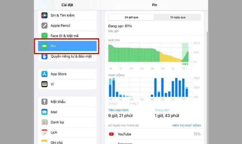 kiểm tra thường xuyên tình trạng pin của máy