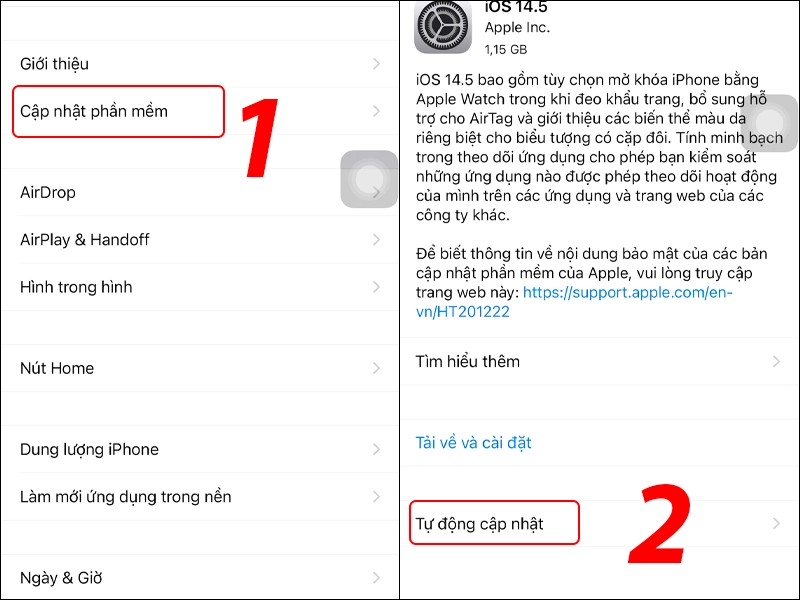 Cập nhật iOS